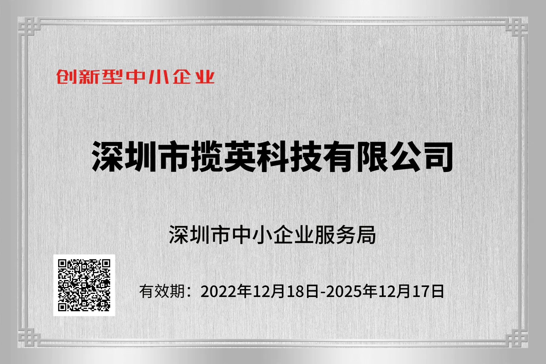 深圳市揽英科技 · 中小企业发展促进中心